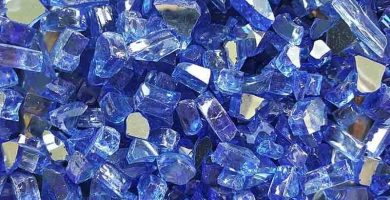 Cristales de piedras azules